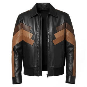 Veste en cuir minimaliste pour homme, plusieurs couleurs, nuances uniques, style premium pour homme - Product Image 1