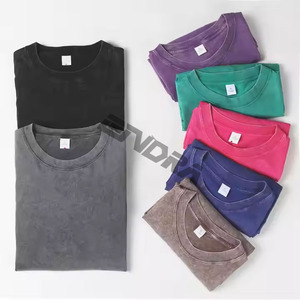 Haute qualité 240 gsm goutte épaule lourd t-shirt luxe blanc coton lourd personnalisé streetwear surdimensionné t-shirt hommes - Product Image 3