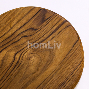 Planche de service décorative en teck naturel, design rustique, durable, faite à la main, pour la présentation des aliments, idéale pour les remises de diplômes et la cuisine - Product Image 6