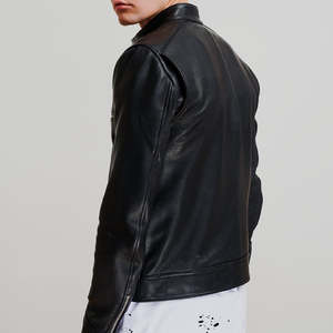 Top Design 100% Chaqueta de cuero de alta calidad para hombres Manga completa con forro de piel Personalizable Precio razonable para el invierno - Product Image 4