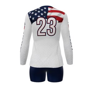 Ensemble d'uniformes de volley-ball personnalisé 2025 Nouveau design Tissu en maille respirant Vêtements d'équipe à séchage rapide Sublimation complète OEM ODM Usine - Product Image 5
