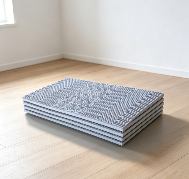 7 Zone Memory Foam Soft Mattress Gel Infused Topper Home Pressure Relieving with Breathable Fabric