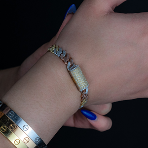 Sophisticated Cuban Link <b>Bracelet</b> with VVS Lab Grown CVD Diamonds D'VINS JEWELS CUB29 for Certified Unisex for Special Occasions - Product Image 3