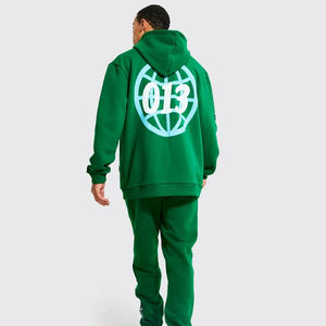 Sudadera con capucha de felpa francesa de algodón de alta calidad personalizada para hombre OEM, diseño unisex de gran tamaño con serigrafía bordada para invierno - Product Image 4