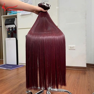 Extensiones de Cabello Humano Vietnamita Liso Natural Tinte Morado de Calidad Premium para Salones y Venta al por Mayor - Product Image 4