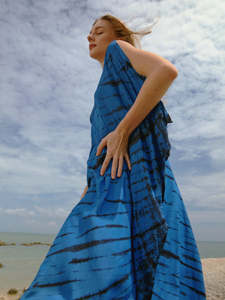 Caftan noir vêtements de plage bio vêtements de villégiature vêtements de nuit vêtements de nuit coton Boho robe pour femmes cravate teinture caftan plage couvrir - Product Image 4