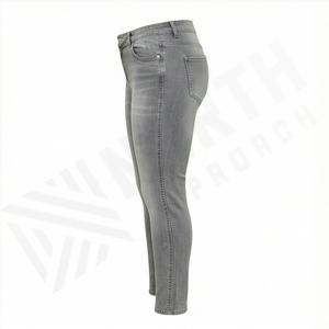 Pantalons en jean extensible de couleur personnalisée pour femmes, style skinny boyfriend, tenue de bureau, look décontracté, jeans pour femmes, pantalons de mode - Product Image 3