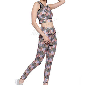 Ensemble de yoga pour femmes de haute qualité-solide avant Spandex/Polyester matériel respirant écologique couleurs personnalisables meilleure vente chaude - Product Image 2