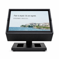 Topflashstar T32 Téléprompteur de Scène avec Moniteur HD 32 Pouces et Haut-parleur Intégré pour Concerts, Diffusion en Direct et Églises