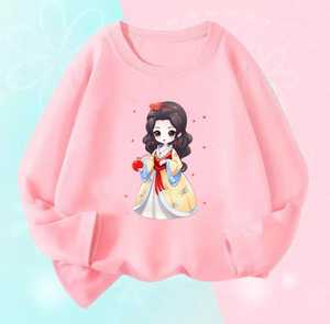 Niñas camiseta niños o cuello de manga larga niñas tops muñeca impresión OEM personalizado Camiseta 100% polar - Product Image 6