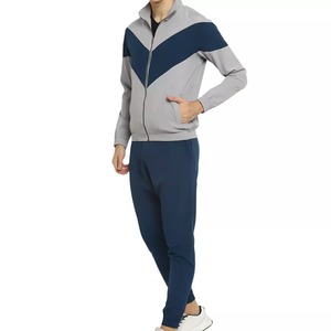 Ensemble de survêtement pour homme, combinaison de sport à col montant et fermeture éclair, vêtements de Fitness pour hommes - Product Image 5
