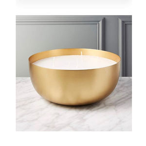 Pot à bougie fer métal or Style bougeoir cire bougie faisant rond Simple Design éclairage pour décoration de table et décoration intérieure - Product Image 1