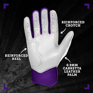 Guantes de bateo a prueba de viento Guantes de cuero genuino Servicio de ODM y OEM Guantes de bateo de béisbol a la venta Softball y béisbol - Product Image 2