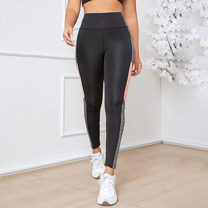 <b>High</b> <b>Waist</b> Solid Drawstring Yoga <b>Leggings</b> <b>with</b> Pockets for Women <b>Tummy</b> <b>Control</b> Workout - Product Image 4