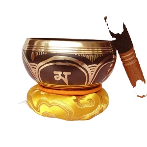 Cuencos tibetanos hechos a máquina, diseño de vida de árbol religioso, técnica tallada de Metal de latón para meditación de Yoga, hecho a mano en Nepal - Product Image 5