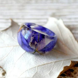 STYLISH Quality Waterproof Beautiful Natural Resin Ring Fashion Jewelry Ring Wholesale Natural Best Quality <b>Colour</b> Full Finishg - Product Image 1