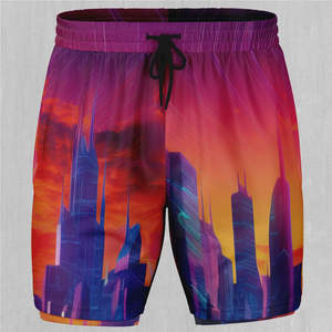 Shorts décontractés pour hommes 100% haute qualité, sublimation, coupe confortable, taille personnalisée, tissu écologique, motif uni, fabricant OEM - Product Image 1