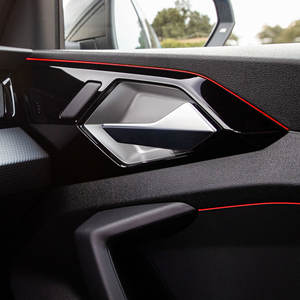 Profilé de moulage intérieur de voiture à emboîtement rouge de 3mm ABS et PVC Kits de protection intérieure Longueur 300CM - Product Image 5