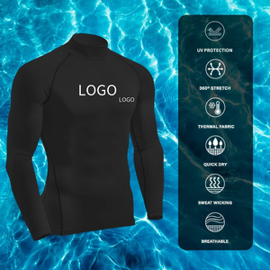 Camiseta de Compresión de Manga Larga para Hombre, Protección UV UPF 50, Secado Rápido, para Natación y Surf - Product Image 6