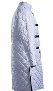 High Quality Medieval Gambeson <b>Coat</b> Thick <b>Padded</b> Cotton Armor Reenactment Jacket <b>Long</b> Length Winter Wear XL Wholesale Prices - Product Image 3
