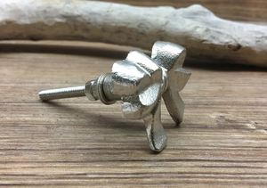 Silver metal bow fancy knob pull cabinet drawer for home dresser door cabinet furniture decorative kitchen wardrobe handle knobs - Product Image 4