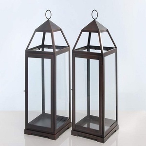 Lanternes à bougie en métal fini antique pour la décoration intérieure pour les occasions de Pâques - Product Image 6