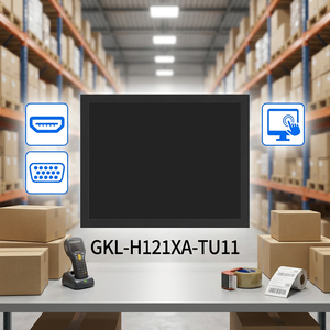จอภาพเดสก์ท็อปอุตสาหกรรมคุณภาพสูง RS232 พร้อมพอร์ต COM จอภาพแบบ Resistive พร้อมขาตั้ง - Product Image 1