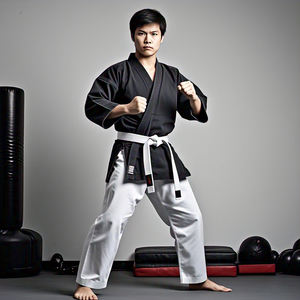 Uniforme de karaté professionnel en coton, logo personnalisé, costumes d'arts martiaux, judo, haute qualité, extensible, léger, respirant - Product Image 5