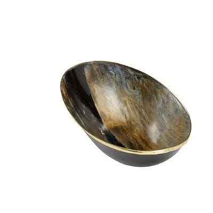 Axiom Home Accents Cuenco de cuerno de búfalo indio hecho a mano Ecológico Pulido Nuevo Cuenco para servir cuerno por Artesanías de media luna - Product Image 4