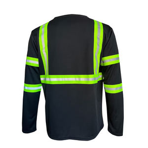 Chemises de travail à manches courtes réfléchissantes haute visibilité pour hommes, vêtements de travail de construction, chemises réfléchissantes - Product Image 2