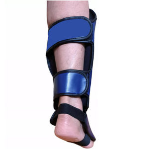 Espinilleras de entrenamiento de boxeo MMA de Color azul personalizadas más vendidas, protección impermeable al mejor precio, espinilleras de cuero - Product Image 6