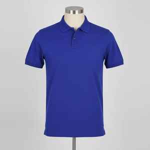 Chemises de golf tricotées personnalisées avec logo brodé, design de poche anti-plis – Vente en gros de couleurs unies pour hommes - Product Image 1