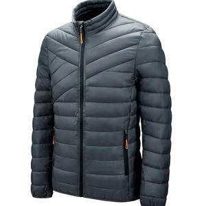 Veste polaire de haute qualité pour hommes Logo personnalisé Streetwear d'hiver Col montant Respirant Nylon Coton Logo personnalisable - Product Image 2