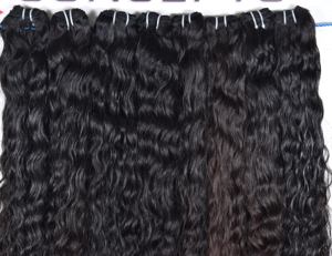 Paquetes rizados de templo indio al por mayor natural sin procesar Extensiones de cabello humano profundo suelto de color brillante - Product Image 3