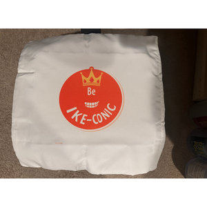 Set di 2 Cuscini Quadrati Decorativi con Logo, 45x45 cm, in Tessuto di Lino Nero e Arancione, Portatili, Lavabili, Riscaldabili, per Ufficio, Casa e Occasioni Festive - Product Image 4