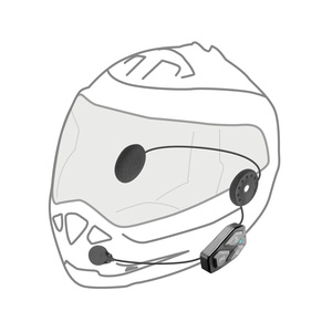 Sistema de Comunicación Intercomunicador para Motocicletas de Alto Rendimiento CELLULARLINE U-COM 3, Paquete Doble - Product Image 2