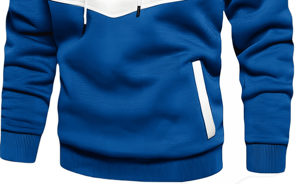 Sweat à capuche premium de haute qualité, écologique, coupe classique, streetwear pour homme, veste d'hiver, 100% coton molletonné 500g, cordon de serrage - Product Image 4