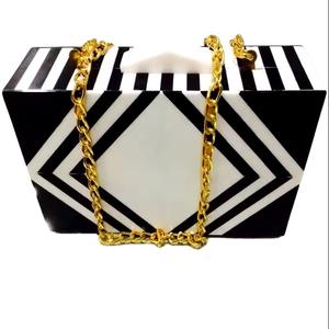 Bolso de mano de resina de lujo hecho a mano, monedero y bolsos de noche de estilo indio Vintage con forro acrílico para fiestas y bodas - Product Image 6