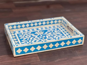 Bandejas de Servicio de Hueso Pulido de Primera Calidad al por Mayor, Utensilios de Cocina con Incrustaciones de Hueso para el Hogar, Hoteles y Restaurantes, Bandeja Decorativa de Lujo - Product Image 5