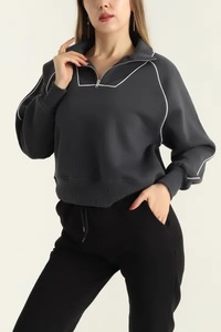 Sudadera de mujer Nuevo último logotipo personalizado sudor de mujer Llegada Sudadera de mujer en diferentes estilos - Product Image 3