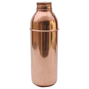 Deluxe Quality Pure Copper <b>Water</b> <b>Bottle</b> Matte Green Finish Health Benefits Eco-Friendly Drinkware For <b>Gym</b> Office & Home On Sale - Product Image 3