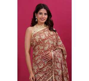 ชุดปาร์ตี้ฤดูร้อนผ้าฝ้ายเนื้อนุ่มพิมพ์ลายด้วยมือสไตล์บอลลีวูดสำหรับผู้หญิงเสื้อผ้าปากีสถานอินเดียเป็นที่ต้องการสูง - Product Image 1