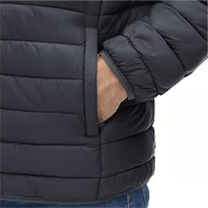 New 2026 Premium Quality Latest Design <b>Men's</b> <b>Canvas</b> Puffer <b>Jackets</b> with Stand Collar and Front Logo Heavyweight - Product Image 4