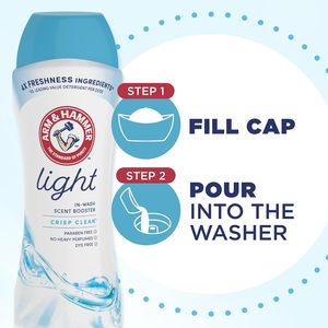 น้ำหอมเพิ่มกลิ่น ARM & HAMMER สำหรับซักผ้า กลิ่น Crisp Clean ขนาด 24 ออนซ์ บรรจุในกระป๋อง แพ็ค 4 กระป๋อง/กล่อง - Product Image 3