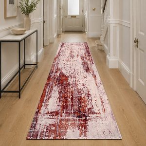 RUGS DEPOT LXDP-0523 Wholesale Multicolor Neutral Modern Abstract Digital Printed Machine Washable Chenille Area Rug Non <b>Slip</b> - Product Image 5