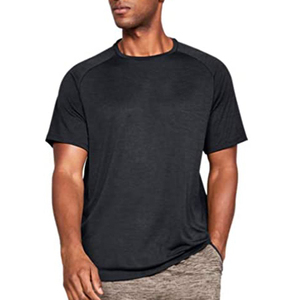 T-shirt en coton uni confortable à col rond pour hommes respirant et polyvalent pour une tenue décontractée de tous les jours à personnaliser - Product Image 3