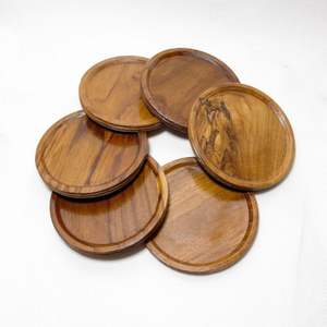 Sous-verre en bois créatif en forme de multi pour la vaisselle de bureau hôtel restaurant maison cuisine table à manger boisson thé tasse à café côte - Product Image 1