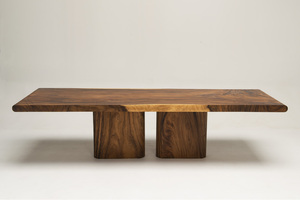 Table en bois de suar massif Esty de haute qualité en finition naturelle pour le salon, la salle à manger - Product Image 3