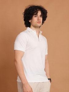 Camiseta de media manga con cuello de polo estirable duradera Mezcla definitiva de comodidad Flexibilidad y estilo atemporal para ropa informal - Product Image 5