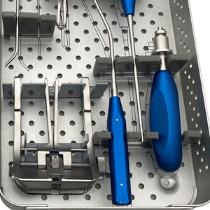 Instruments chirurgicaux pour animaux de compagnie orthopédiques allemands en acier inoxydable de haute qualité Guide de forage osseux manuel avec manchons de forage doubles - Product Image 3